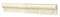 Crema Marfil Polished Single Step Chair Rail Trim Tile 2x12"